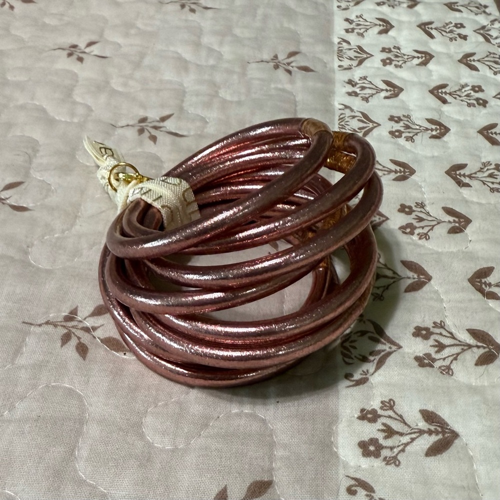 Budha Girl Rose Gold Bangle Set